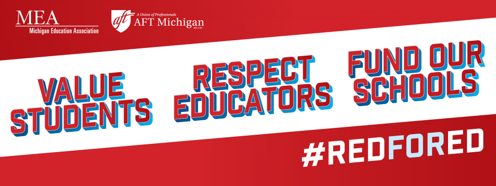Value Students, Respect Educators, Fund our Schools. #RedForEd