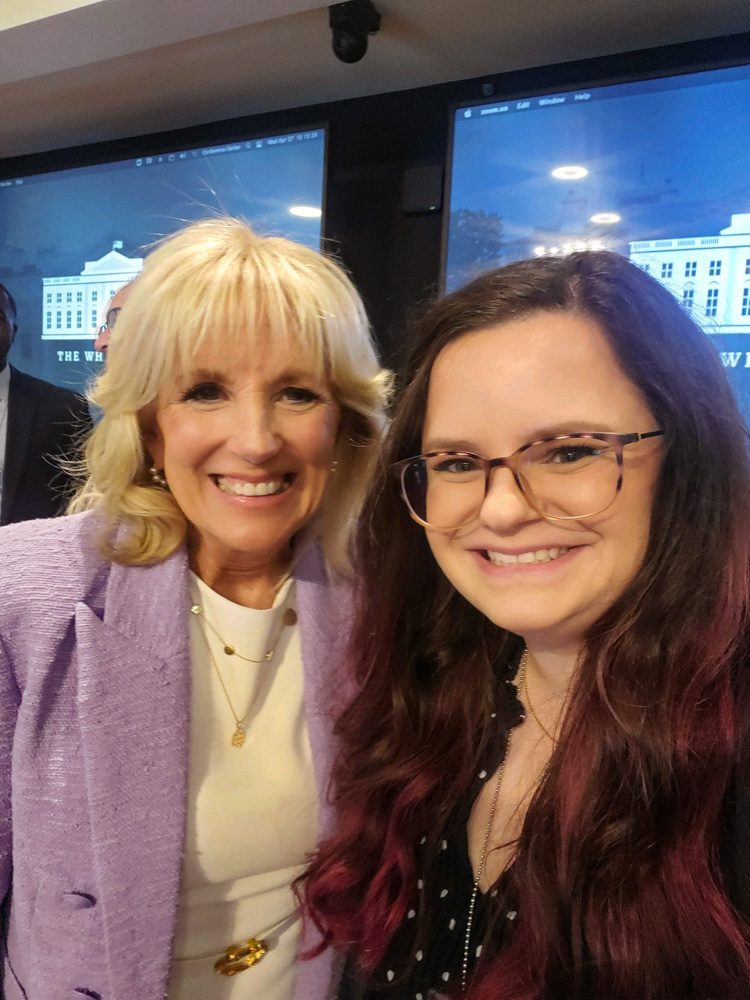 Theresann Pyrett with First Lady Jill Biden