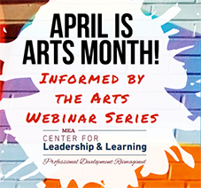Upcoming webinar series helps educators integrate arts into their practice