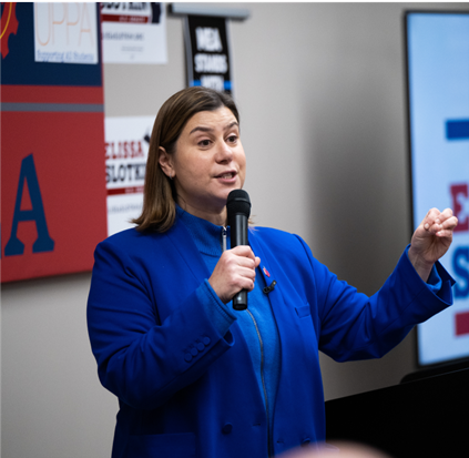 Educators boost Slotkin in campaign event for U.S. Senate bid